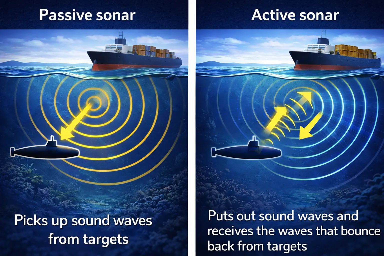types of sonar system gyan4u
